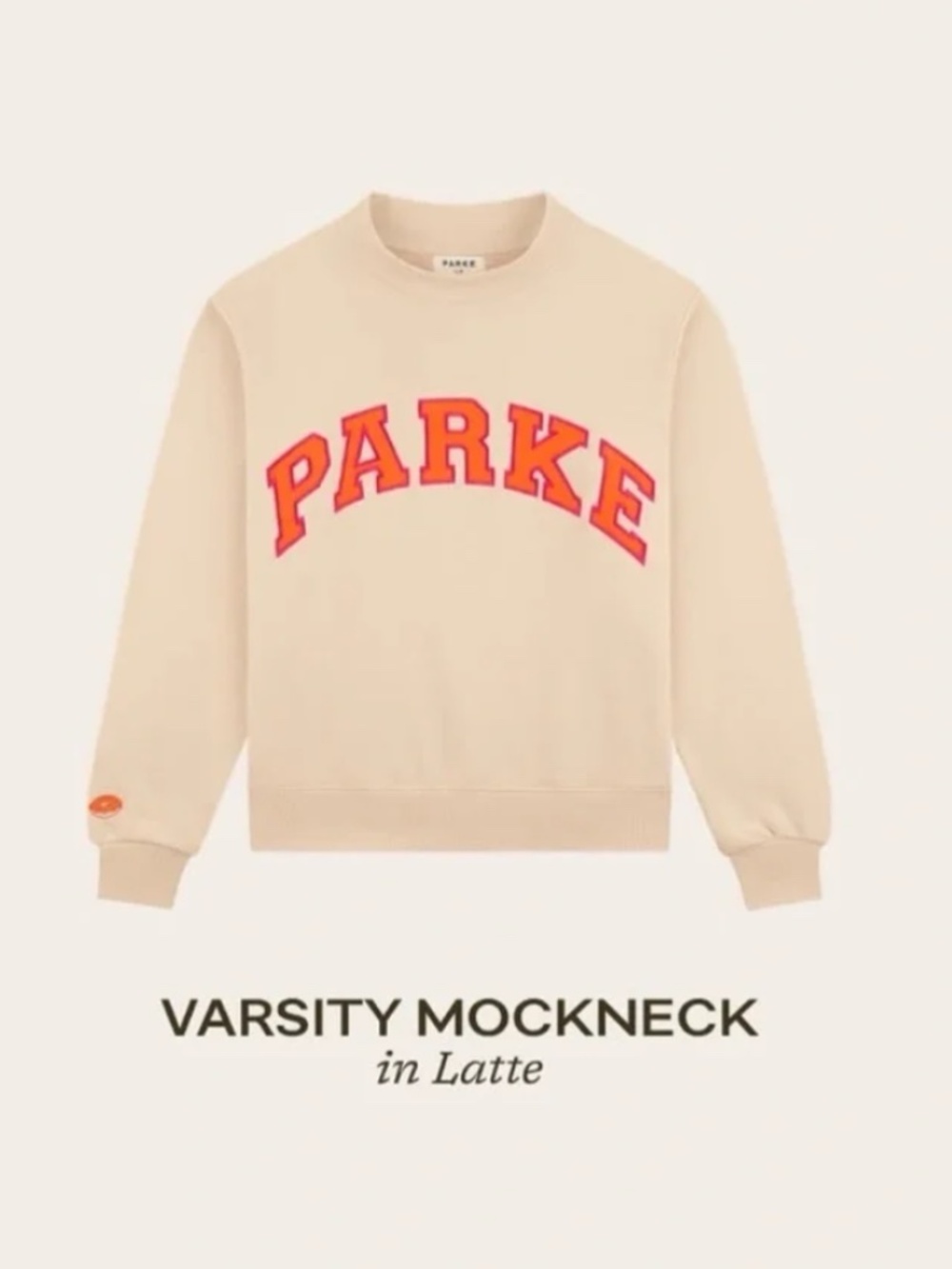 PARKE x Dunkin Varsity Mockneck Latte  + Tumbler | NEW - Picture 2 of 11